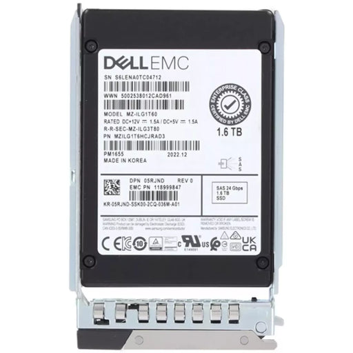 Dell 5RJND 1.6TB SAS-24Gbps Mixed Use 3DWPD 2.5-Inch SSD | USED