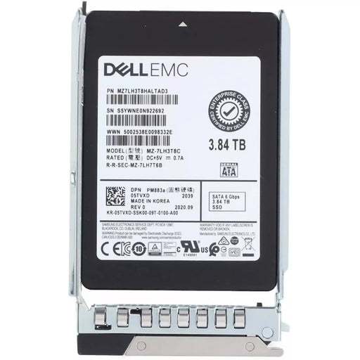 Dell 5TVXD 3.84Tb SATA-6Gbps 2.5Inch Read Intensive 1DWPD Hot Plug SSD | USED