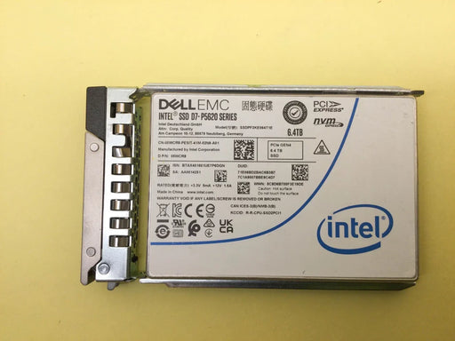 Dell 5WCR8 6.4TB PCIe Gen4 NVMe Mixed Use 2.5in Solid State Drive | USED