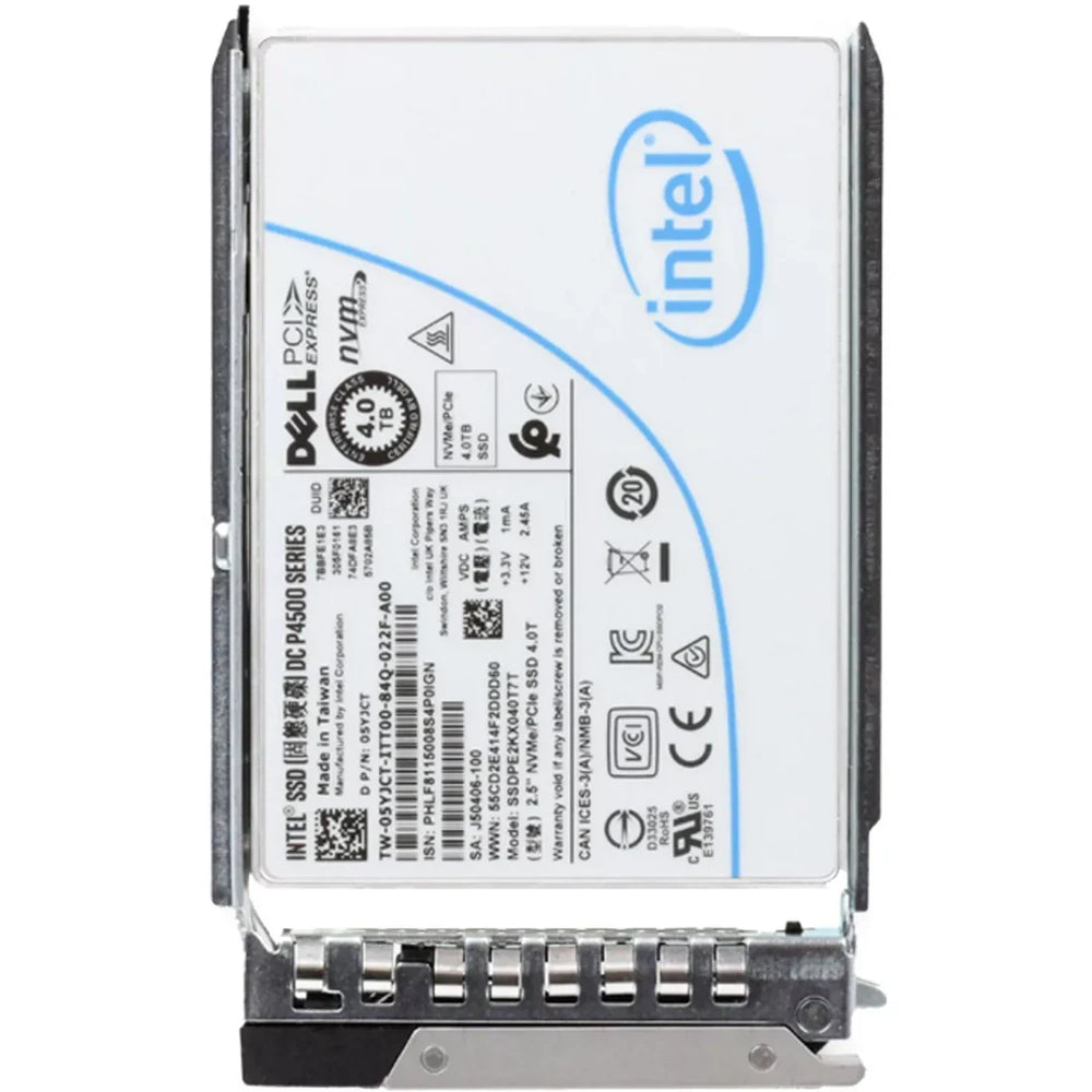 Dell 5YJCT 4TB TLC NVMe SSD 2.5" Gen3.1 x4 Read Intensive Solid State Drive | USED