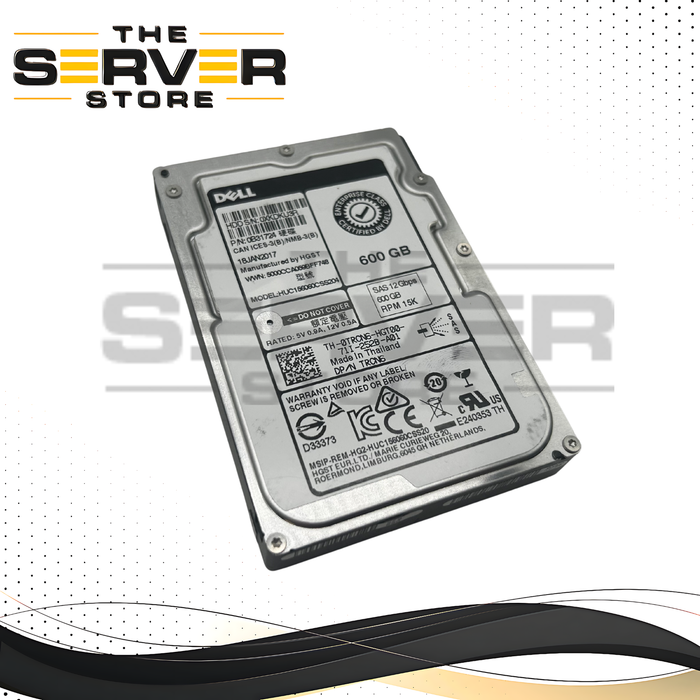 Dell 600GB SAS 12Gbps 15K SFF 2.5" Hard Drive HDD 0TRCN6 TRCN6