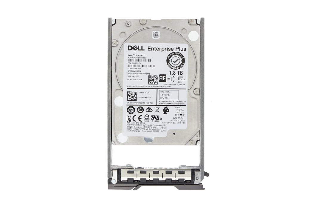 Dell 6FV4P Compellent EP+ 1.8TB 10K SAS-12Gbps 512e Hard Drive | USED