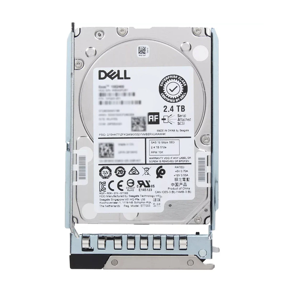 Dell 74D0G 2.4TB SED 10K SAS 12Gbps 512e 256MB 2.5" Hot-Plug HDD with Tray | USED