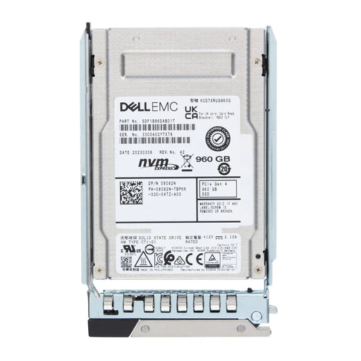 Dell 8082N 960GB PCIe Gen4 NVMe Read Intensive 2.5" U.2 SSD | NEW