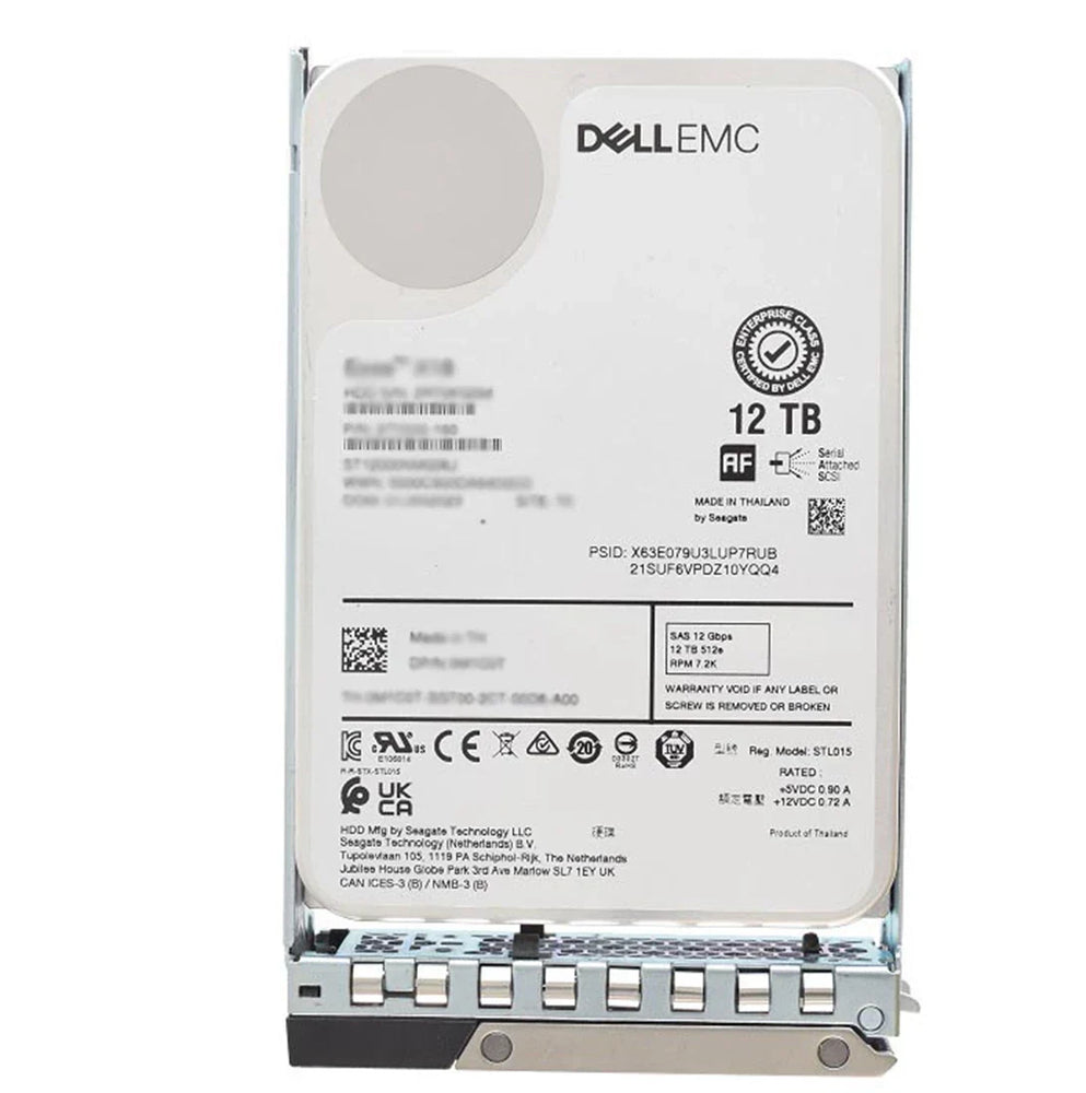 Dell 849H4 12TB 7.2K SAS-12Gbps 512e 3.5inch Hot Plug Hard Drive with Tray | USED