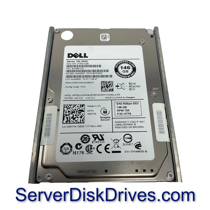 89TH4 — Dell 146GB 15K RPM 6Gb/s 2.5 SFF SAS Hard Drive ST9146752