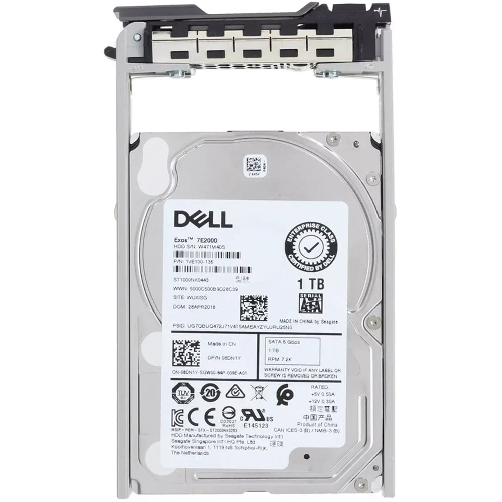 Dell 8DN1Y 1TB 7.2K SATA 6Gbps 512n 2.5" 13G Internal Hdd | USED