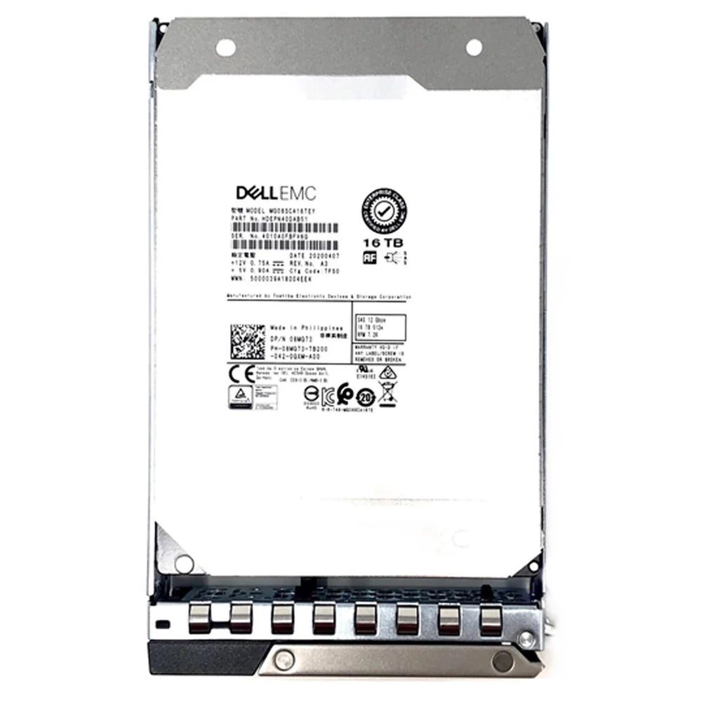 Dell 8MG73 16TB 7.2K ISE NL SAS-12Gbps 512e 512MB 3.5inch Hot Plug Hdd 14G | USED