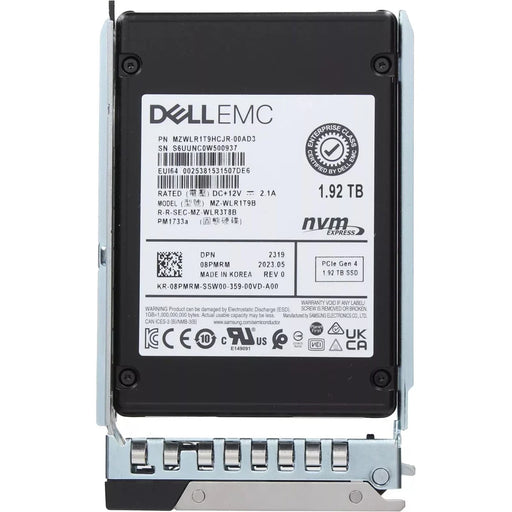 Dell 8PMRM 1.92TB PCIe Gen4 NVMe Read Intensive TLC 2.5Inch SSD Ref | USED
