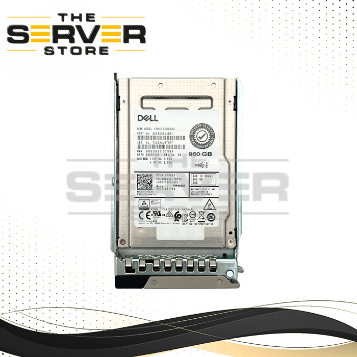 Dell 960GB SAS 12G RI SFF 2.5 SSD KPM5XRUG960G Toshiba PM5-R Series 0H8X3X H8X3X