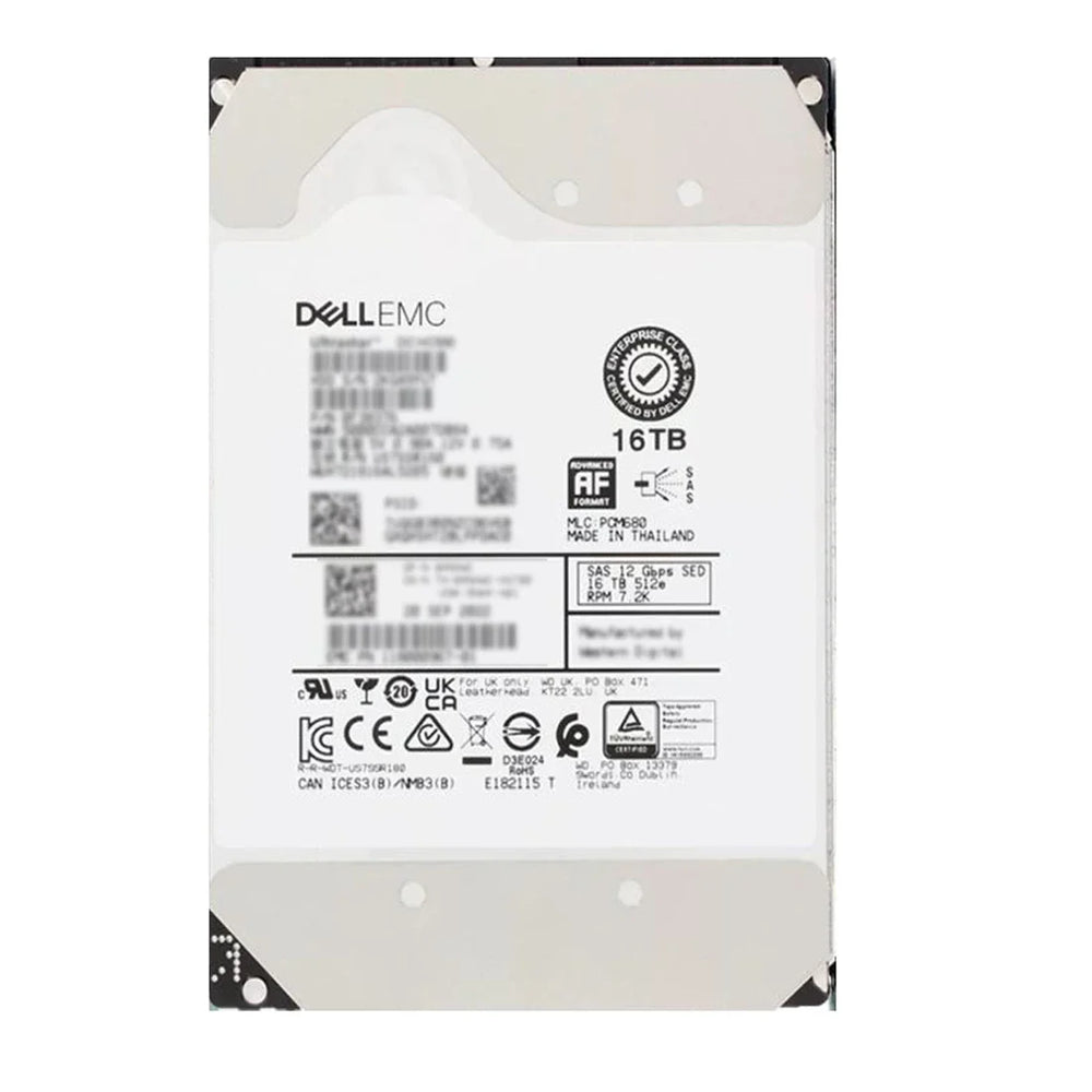 Dell AA715978 Ultrastar DC HC550 16TB SAS-12Gbps 7.2K 512e/4kn 512MB 3.5" Hdd | USED