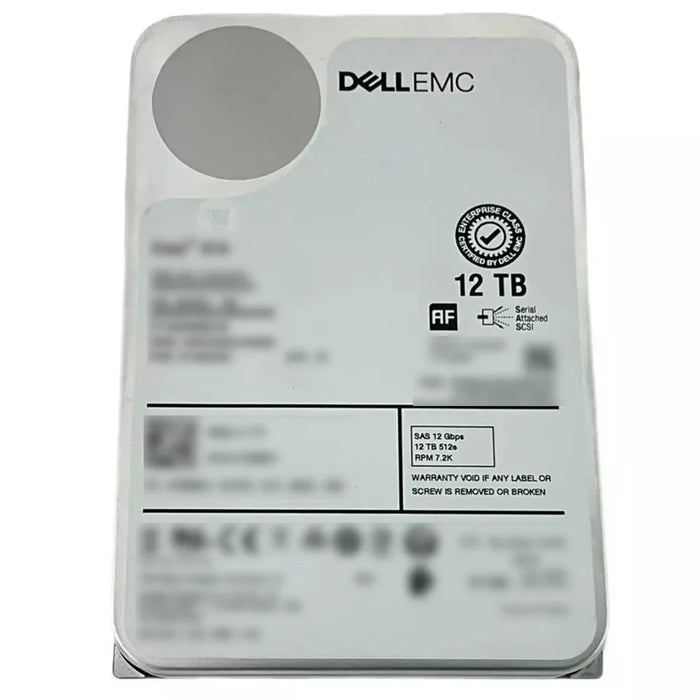 Dell AC163520 12TB 7.2K NL SAS-12Gbps 512e 256MB 3.5inch Hot Plug Hdd | USED