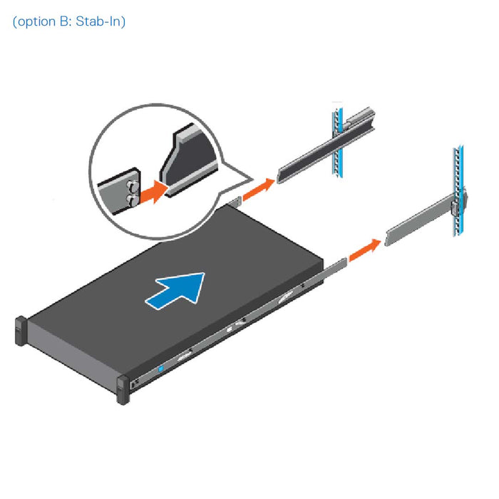 Dell B23 Stab-In Sliding Generic Tool-Less 4-Post Rail Kit | 9C7YP