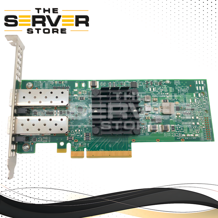 Dell Broadcom 57412 Dual-Port 10GbE SFP+ PCIe Ethernet Network Adapter. High Profile. P/N: GMW01, 0GMW01.