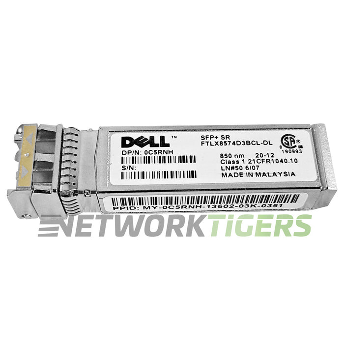 Dell C5RNH BASE-SR 10GB 850nm FTLX8574D3BCL-DL MMF SFP+ Transceiver