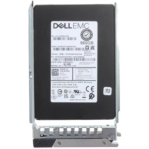 Dell CDC61 960GB SATA-6Gbps Read Intensive 1DWPD 2.5in Hot-Plug SSD Ref | USED