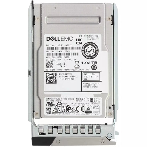 Dell DHWH5 1.92TB SED Mixed Use 3DWPD SAS-12Gbps 2.5Inch Hot-Plug SSD | USED