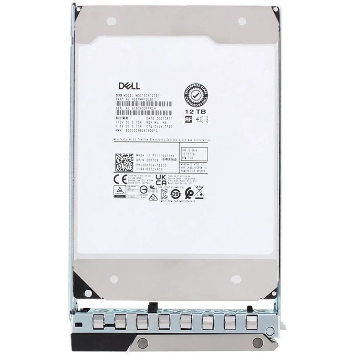 Dell DK7C9 12TB 7.2k NL SAS-12Gbps 512e 256MB 3.5inch Hot Plug Hdd with Tray | USED
