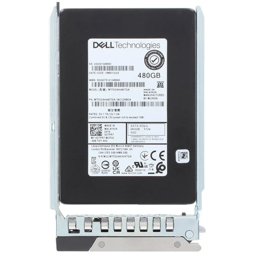 Dell DTPR7 480GB SATA-6Gbps Read Intensive 1 DWPD 2.5 Inch Hot Plug SSD New | USED