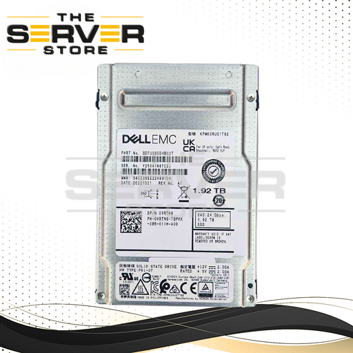 Dell EMC 1.92TB SAS 24G RI SFF 2.5" SSD Kioxia PM6-R KPM6XRUG1T92 0VRTN9 VRTN9