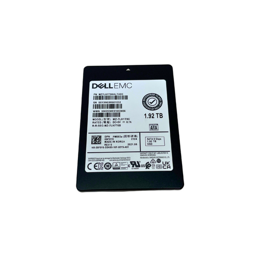 Dell EMC 1.92TB SATA 6Gbps 2.5" SSD 09F9Y6 9F9Y6