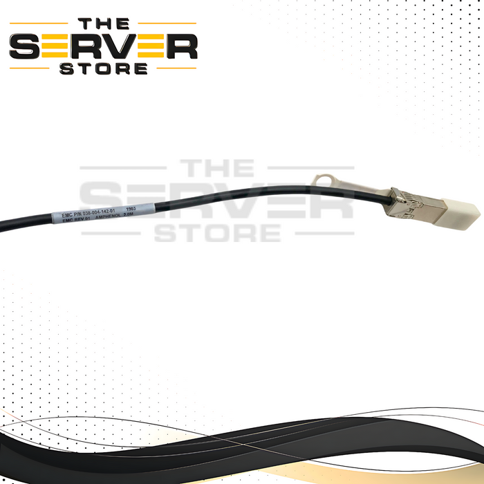 Dell EMC 2 Meter (6.6ft) 10GBASE-CU SFP+ to SFP+ Passive Direct Attach Copper (DAC) Twinax Cable. OEM by Amphenol. P/N: 038-004-142-01.