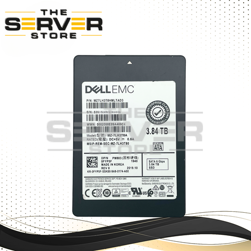 Dell EMC 3.84TB SATA 6G RI SFF 2.5" SSD Samsung PM883 MZ-7LH3T8A 0FYP5F FYP5F