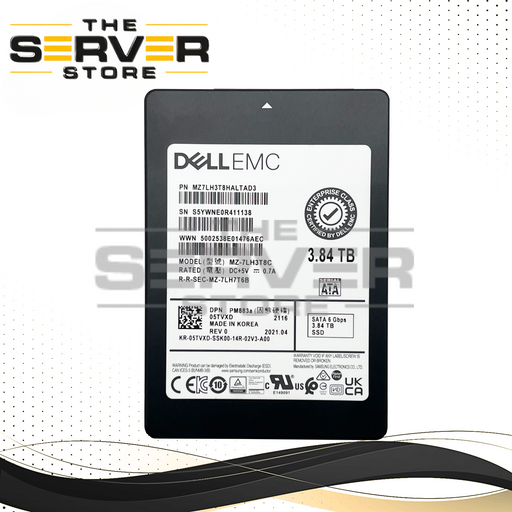 Dell EMC 3.84TB SATA 6G RI SFF 2.5" SSD Samsung PM883a MZ-7LH3T8C 05TVXD 5TVXD