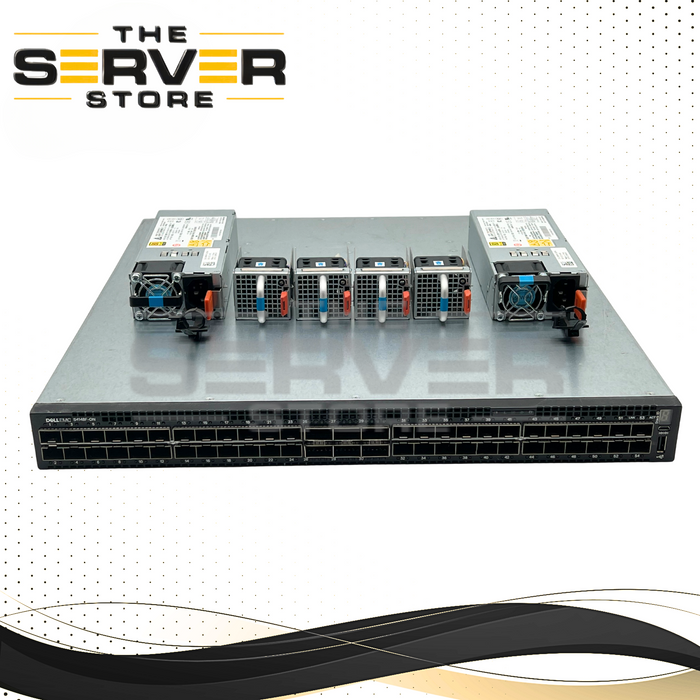 Dell EMC 48x 10GbE SFP+ 2x QSFP+ 4x 100GbE QSFP28 F-B Air PowerSwitch S4148F-ON