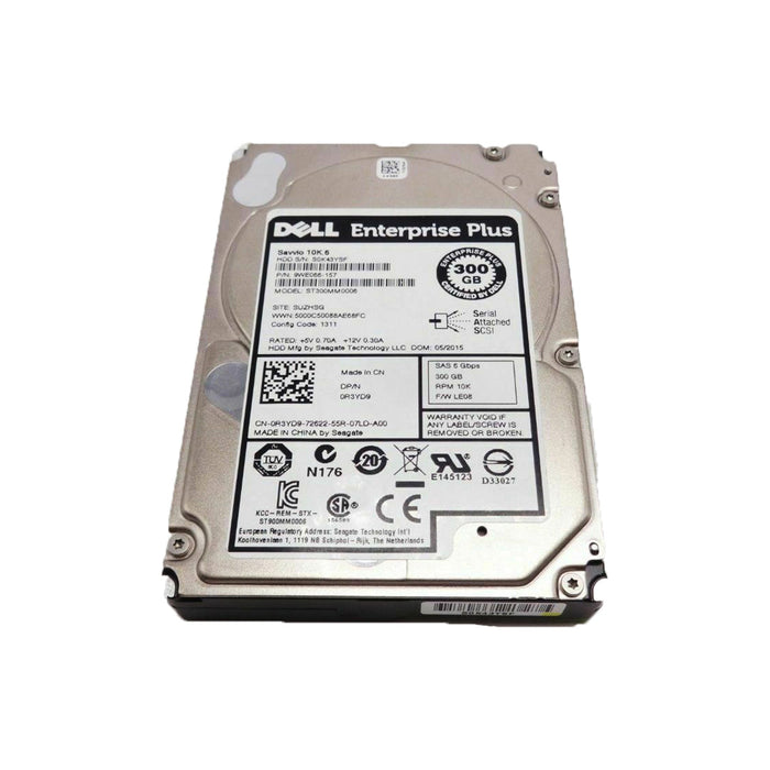Dell EqualLogic 300GB 10K 6GBPS 2.5″ SAS HDD W/Tray –R3YD9