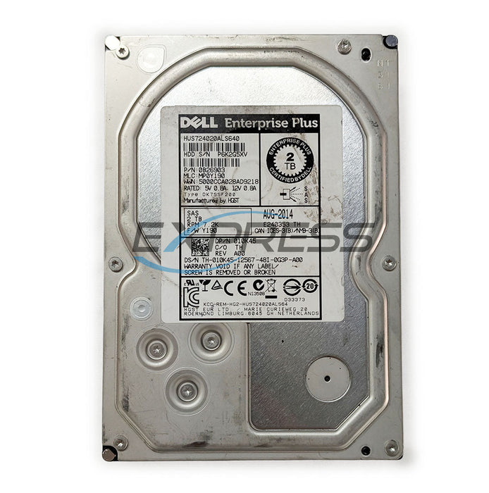 Dell Equallogic 3.5" 2TB 7.2K NL-SAS 6Gbps HDD | 10K45