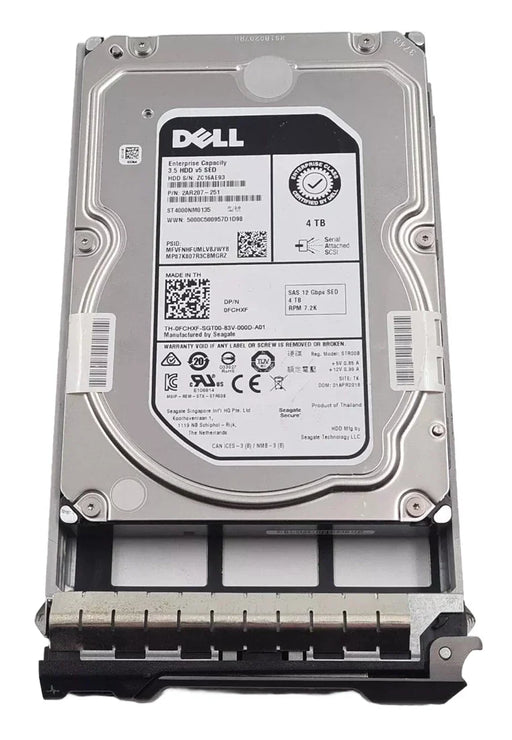 Dell FCHXF SED 4TB 7.2k NL SAS-12Gbps 3.5inch Hot Plug Hard Drive | USED