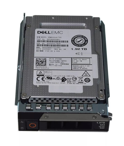 Dell FDVMH 1.92TB SAS-12Gbps Mixed Use 3DWPD 2.5-Inch Hot Plug SSD | USED