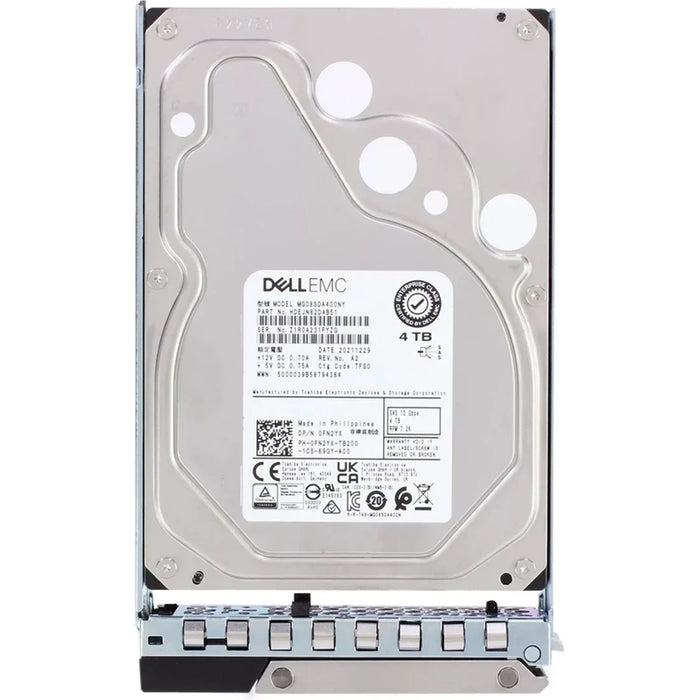 Dell FN2YX 4TB 7.2K NL SAS 12Gbps 512n 3.5" Hot-Plug Hard Drive | USED