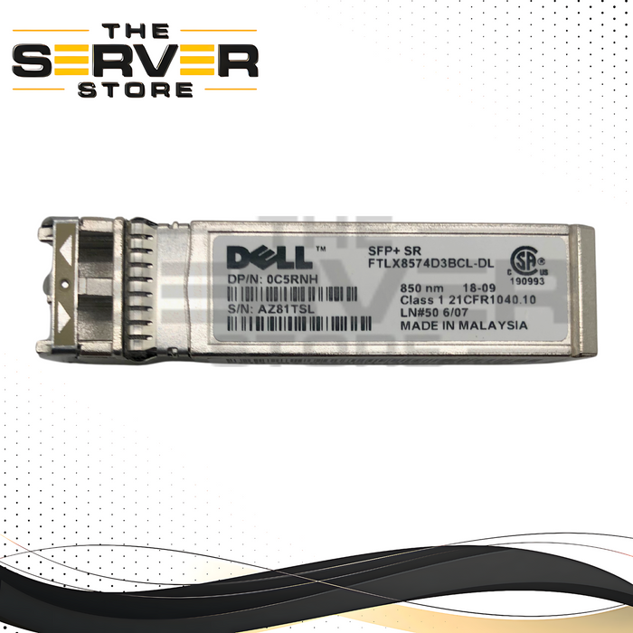 Dell Finisar 10GBASE-SR SFP+ 850nm Multi-Mode Transceiver C5RNH 0C5RNH
