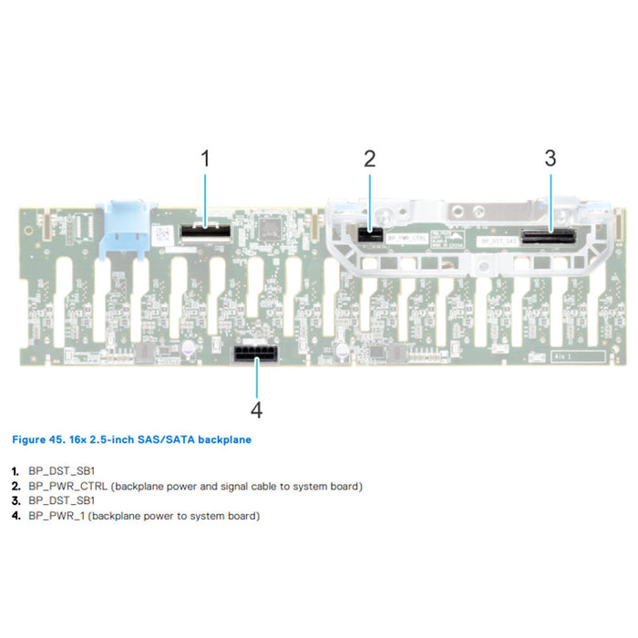 Dell (G15) 16x2.5" SAS/SATA Backplane | KMWW8