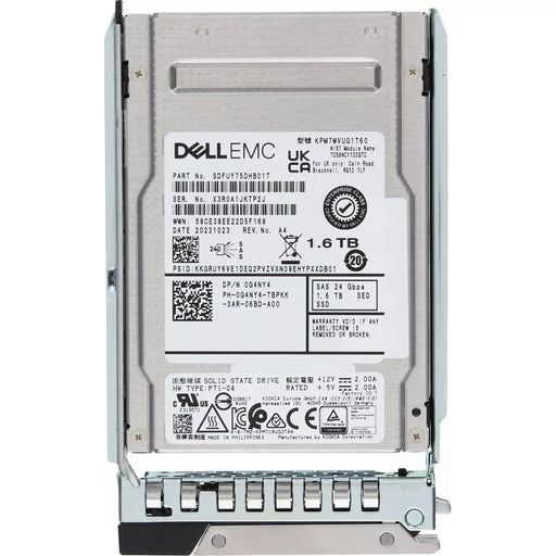 Dell G4NY4 1.6TB SED SAS-24Gbps Mixed Use 3DWPD 2.5Inch Hot-Plug SSD | USED