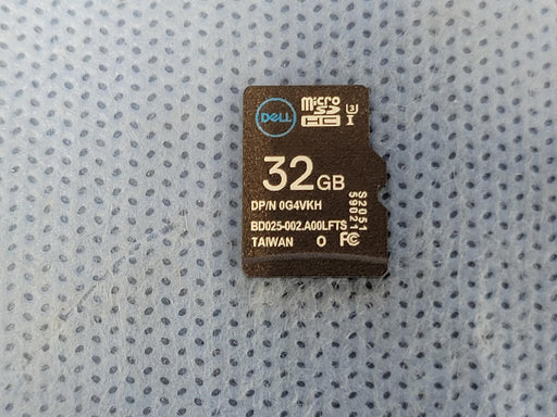 Dell G4VKH 32GB Micro SD HC Class 10 Memory Card