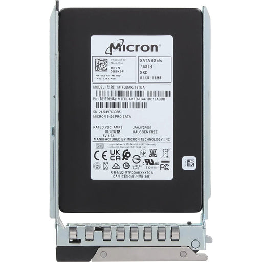 Dell G5K9F 7.68TB SATA 6Gbps 2.5" Read Intensive TLC SSD | BRAND NEW