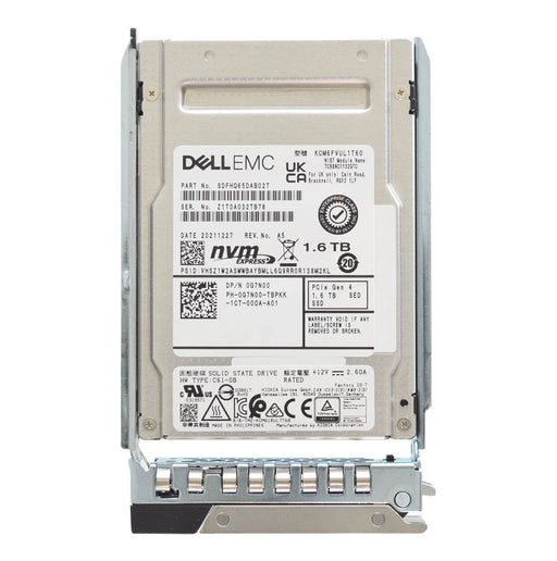 Dell G7N00 1.6TB PCIe Gen4 NVMe MU SED FIPS 2.5Inch SSD | USED