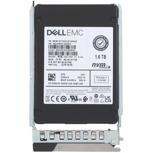 Dell H8GHV 1.6TB Gen 4 NVMe U.2 SSD | USED