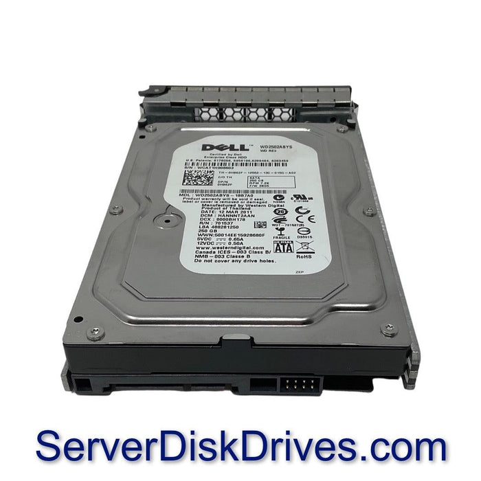 H962F — Dell WD2503ABYX 250gb 7200rpm 3G SATA hard drive