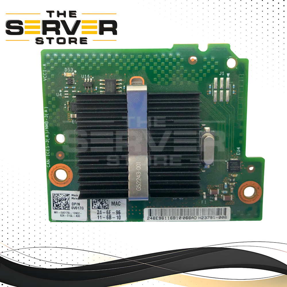 Dell Intel i350 Quad-Port 1GbE RJ-45 Blade Network Daughter Card (BNDC) for PowerEdge Servers. P/N: H23794-003, H23793-003, H23791-006, 0V017G, V017G.