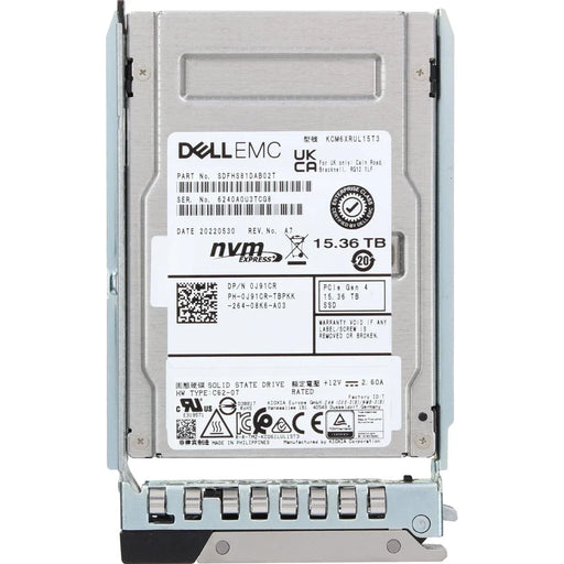 Dell J91CR 15.36TB PCIe NVMe Read Intensive TLC 2.5 SSD | BRAND NEW