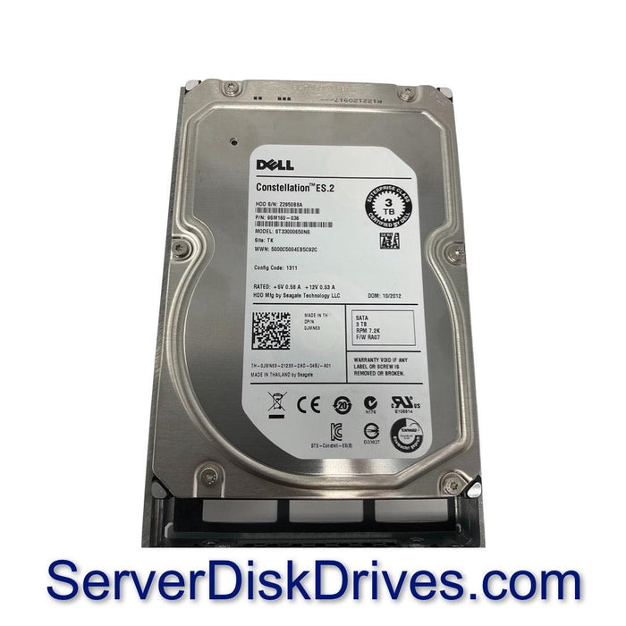 JMN63 — Dell 3TB 7200RPM 3.5in SATA 6G Drive for PowerEdge