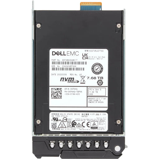 Dell KP4HG 7.68TB BICS Flash TLC PCIe 5.0 NVMe E3.S Read Intensive SSD | USED