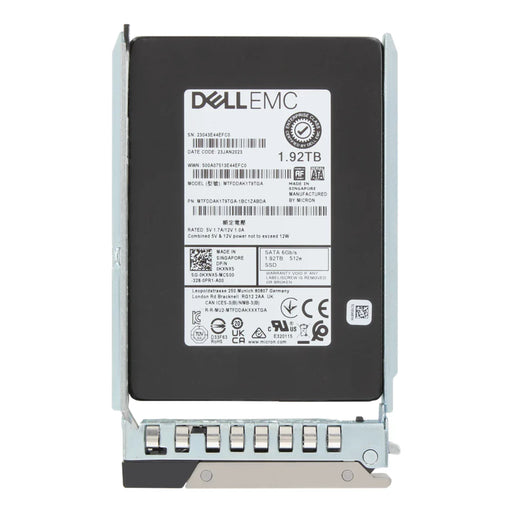 Dell KXNX5 1.92TB SATA-6Gbps Read Intensive 1DWPD 2.5-Inch Hot Plug SSD | USED