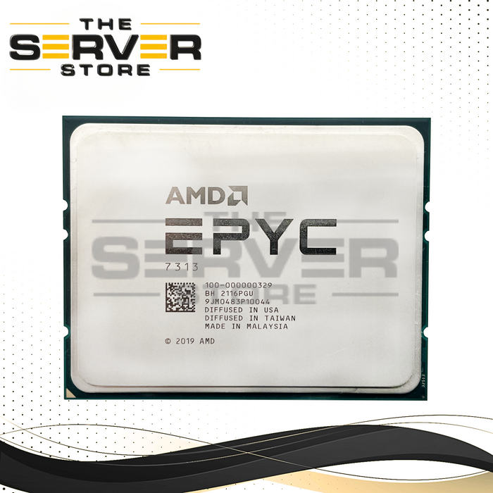 Dell Locked) AMD EPYC 7313 3.0GHz 16C 128MB 155W Socket SP3 CPU 100-000000329