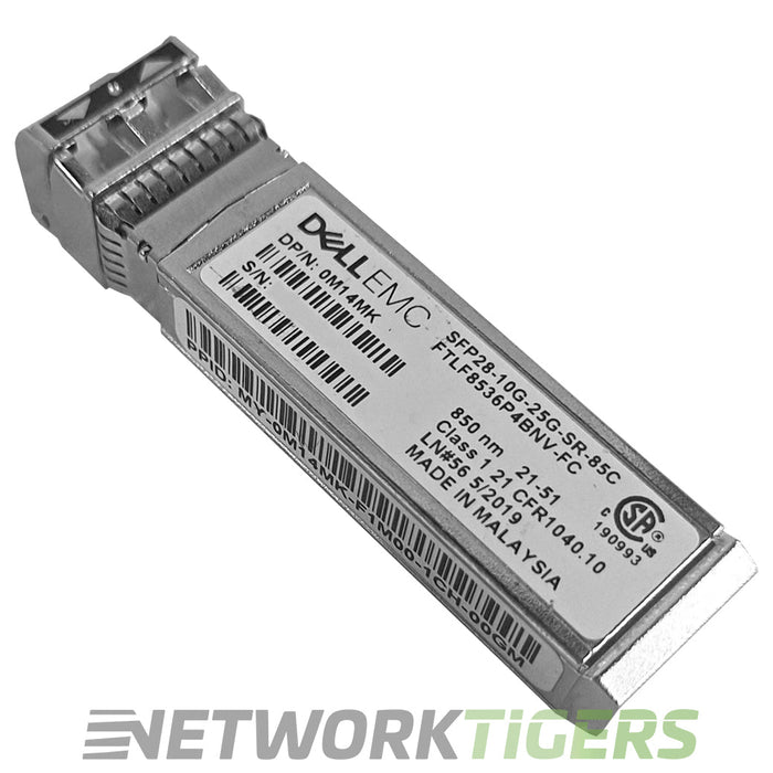 Dell M14MK SFP28-10G-25G-SR-85C 10/25GbE Dual Rate BASE-SR SFP28 Transceiver