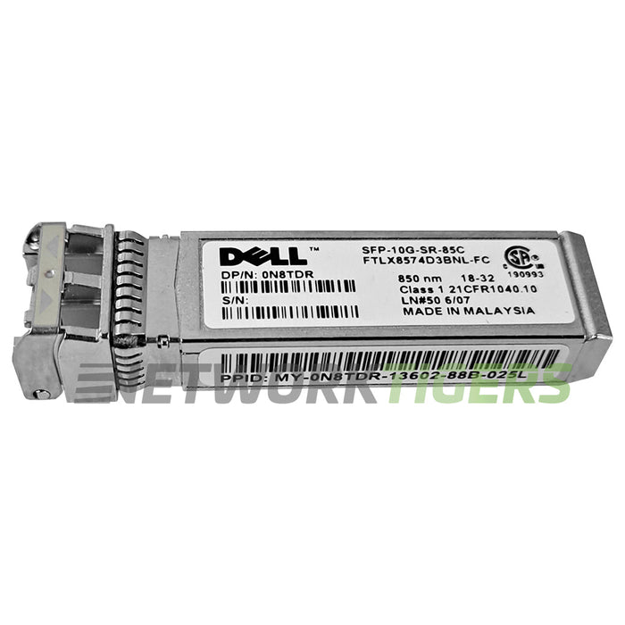 Dell N8TDR 10 Gigabit BASE-SR SFP-10G-SR-85C 850nm 300m LC SFP+ Transceiver